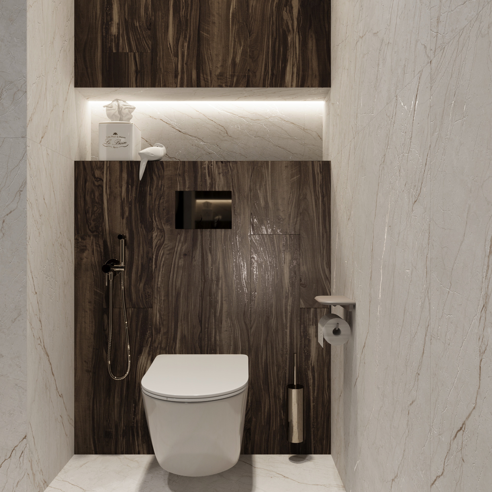 Керамогранит PEARSIAN WOOD CHARCOAL 20х120 Creanza CW-CR01-B - Вид №2