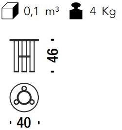 Moroso Круглый журнальный столик из стали с порошковым покрытием sun-id-1458793 - Вид №17
