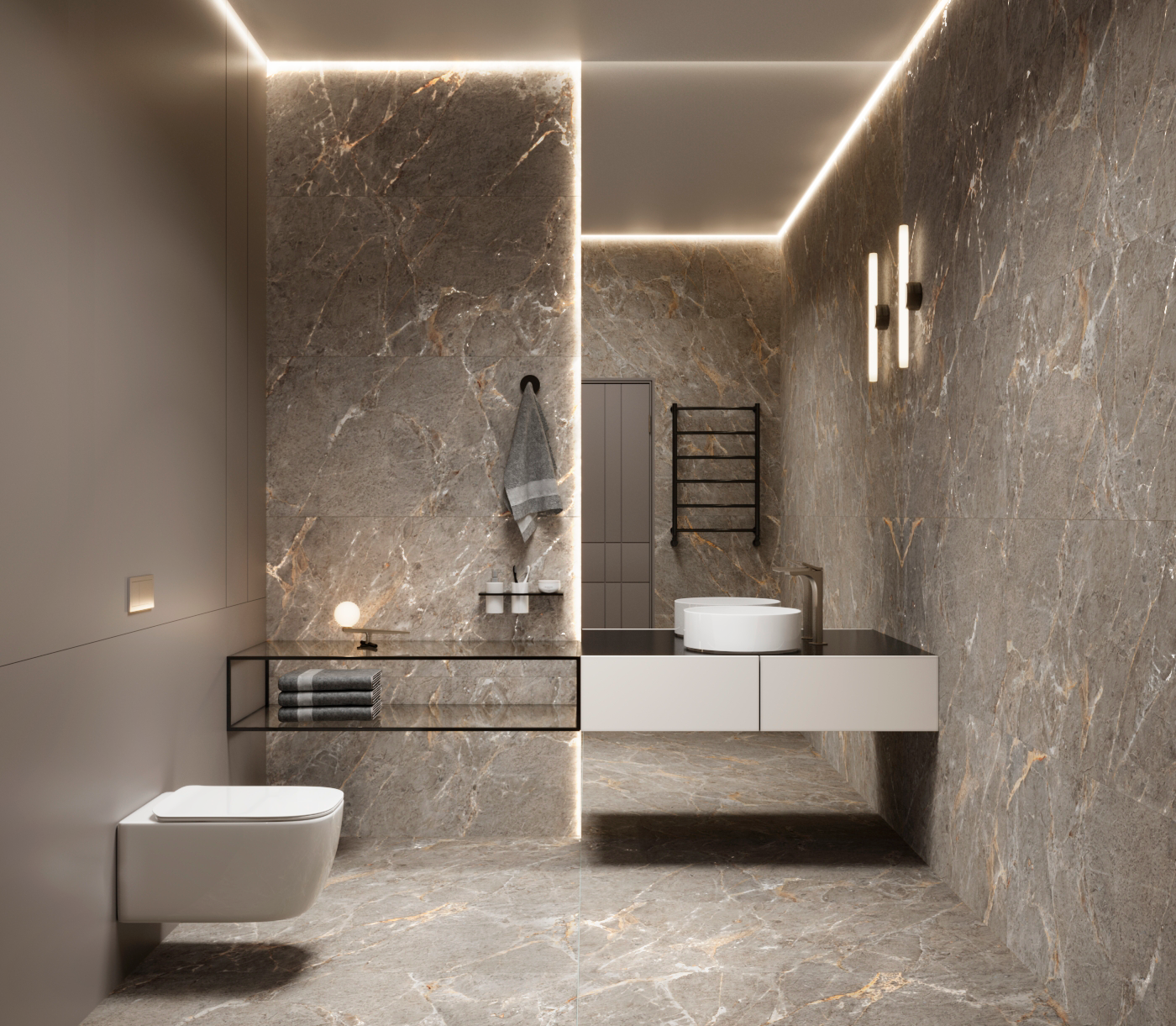 Керамогранит ROYAL GREY 60х120 Arcadia Ceramica GI8006-B - Вид №1