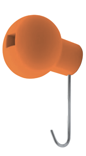 Magis Globo AC382 A Настенный крючок для верхней одежды. Цвет: Оранжевый 1660 C 