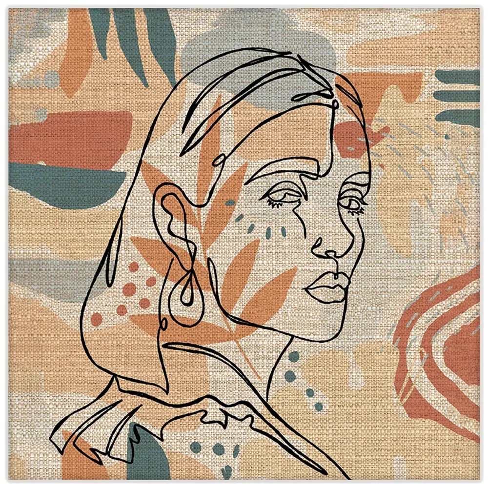 Картина на холсте Девушка минимализм 3 30x30 см FBRUSH STLM-2148758