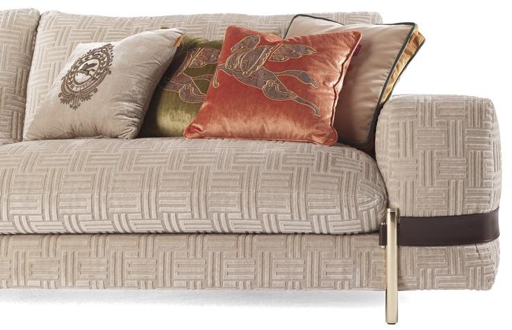 ETRO Home Interiors 3-х местный бархатный диван Madras E.mad.211.a - Вид №4