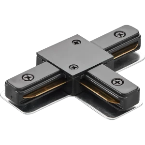 Коннектор для соединения трековых шинопроводов Т-образный Wolta WTL-TC/01B, цвет белый