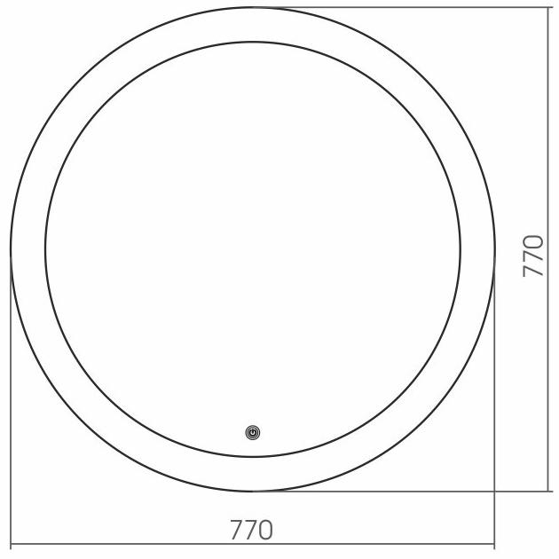 9D770 Зеркало Cosmo D770 с сенсорным выключателем Grossman - Вид №1