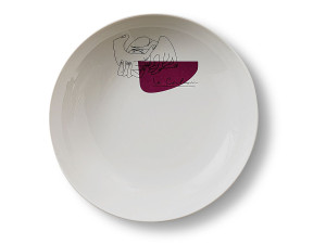 Набор из 2 фарфоровых тарелок