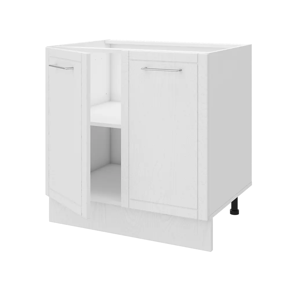 Кухонный шкаф напольный Агидель 80x82.5x58 см МДФ цвет белый DELINIA STLM-2141284 - Вид №5