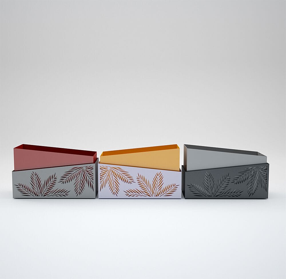 Прямоугольная стальная плантатор CITYSì PALM ARCH-00113794 - Вид №3