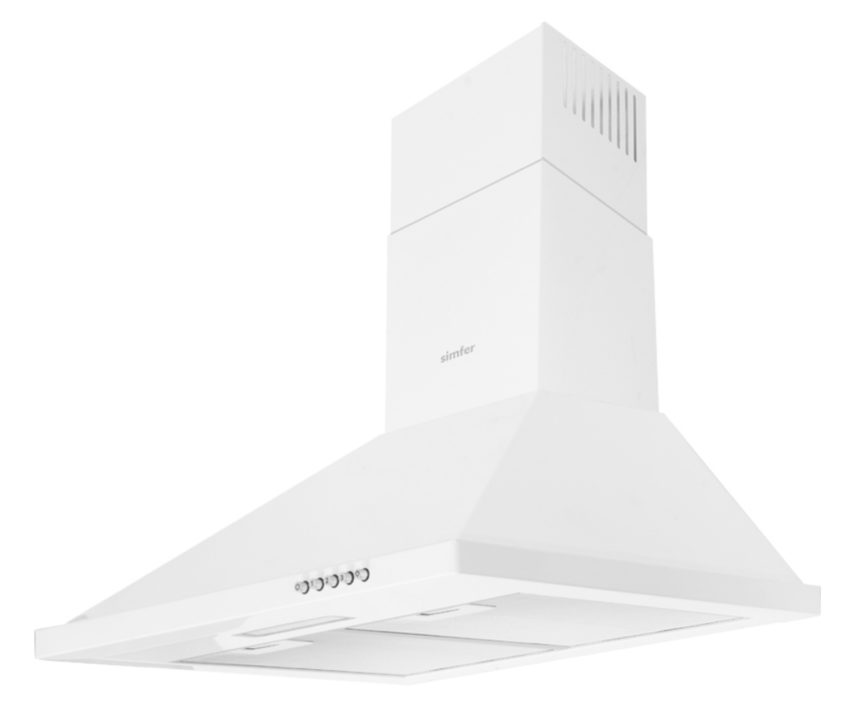 9211405 Вытяжка каминная Simfer SM52W белый STDN-0144923 - Вид №2