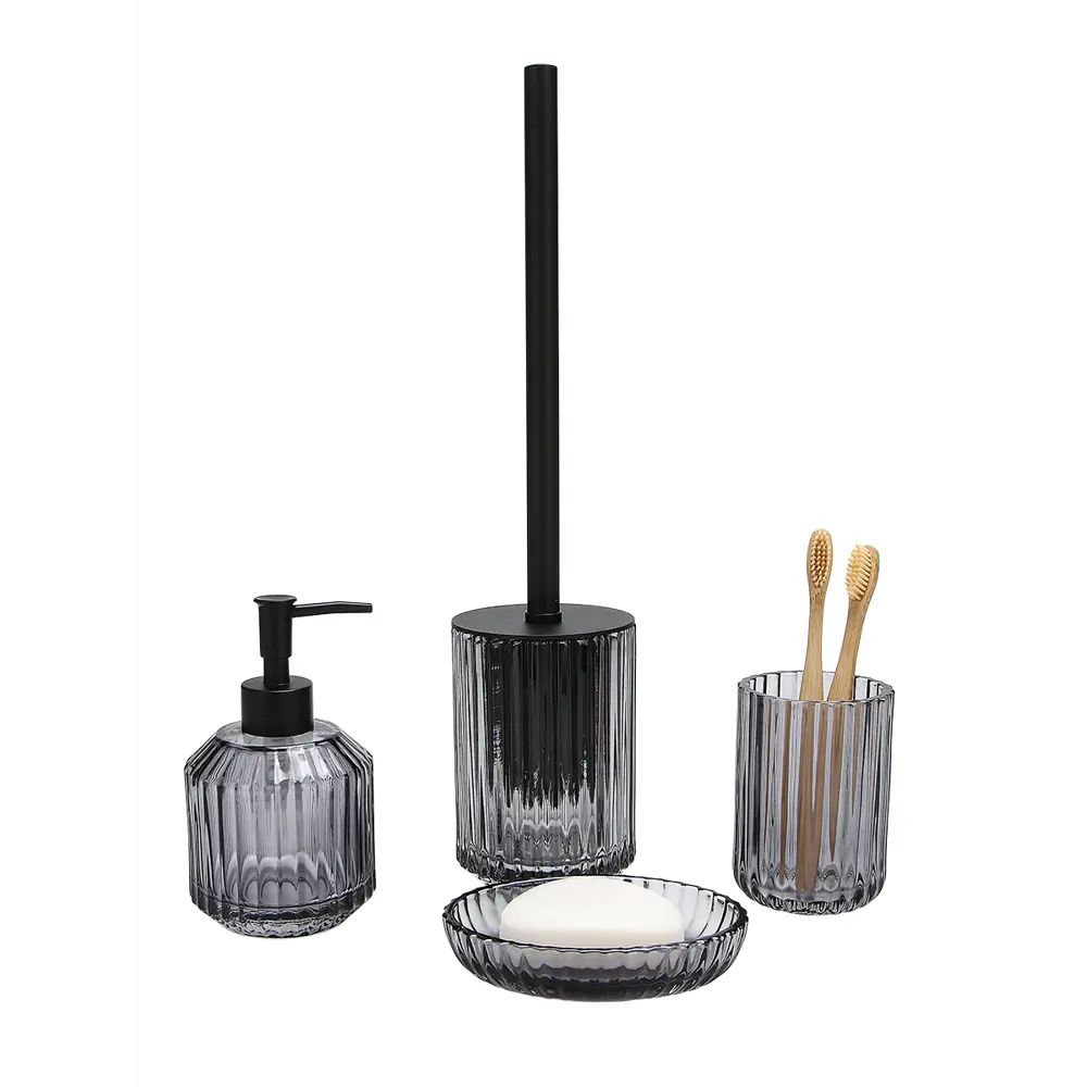 Мыльница шерон стекло черный Santreyd STLM-2091717 - Вид №6