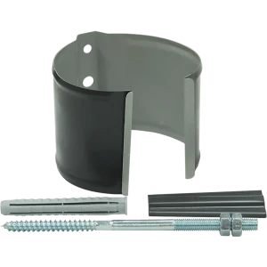 Кронштейн трубы на кирпич стальной Optima 90 мм RAL7024 серый 89366651 STLM-2201316