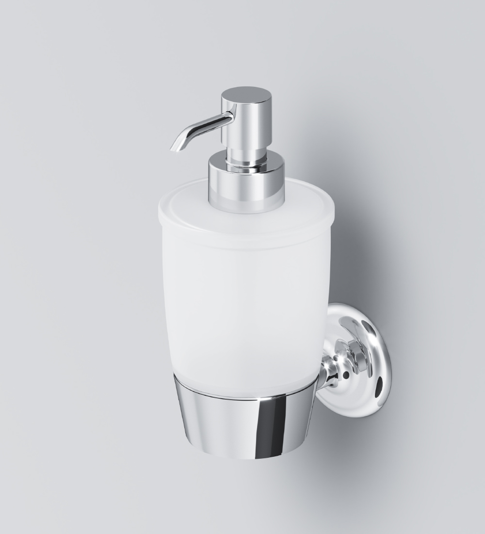 A8036900 Стеклянный диспенсер для жидкого мыла с настенным держателем AM.PM Like - Вид №1