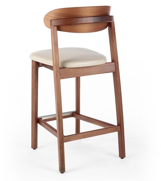 Wildspirit Высокий деревянный табурет со встроенной подушкой Arch sun-id-1490238 - Вид №5