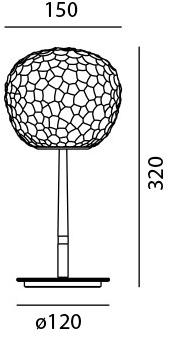 Artemide Галогенная настольная лампа из дутого стекла Meteorite sun-id-1386941 - Вид №2
