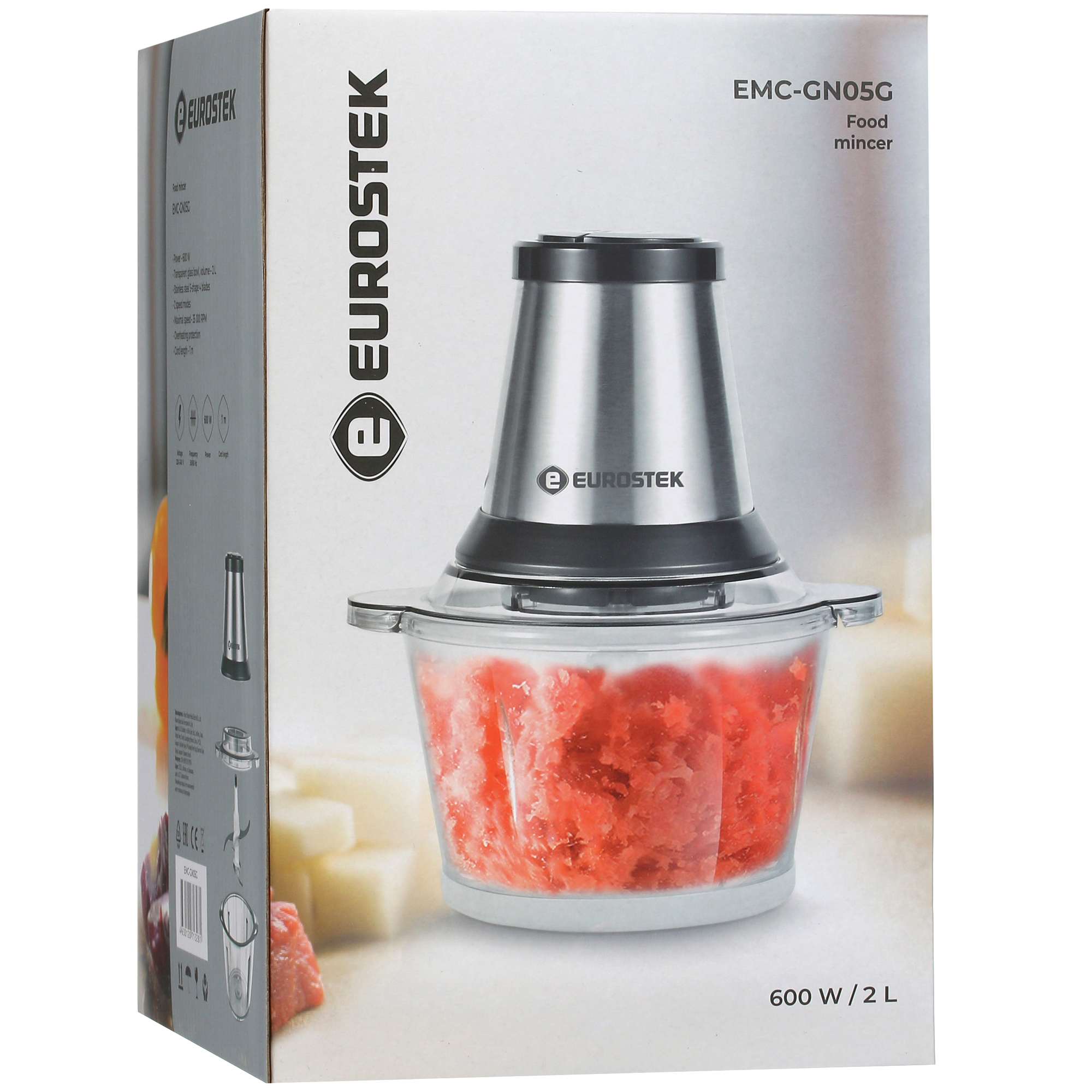 9022836 Измельчитель  EuroStek EMC-GN05G серебристый STDN-0014829 - Вид №7