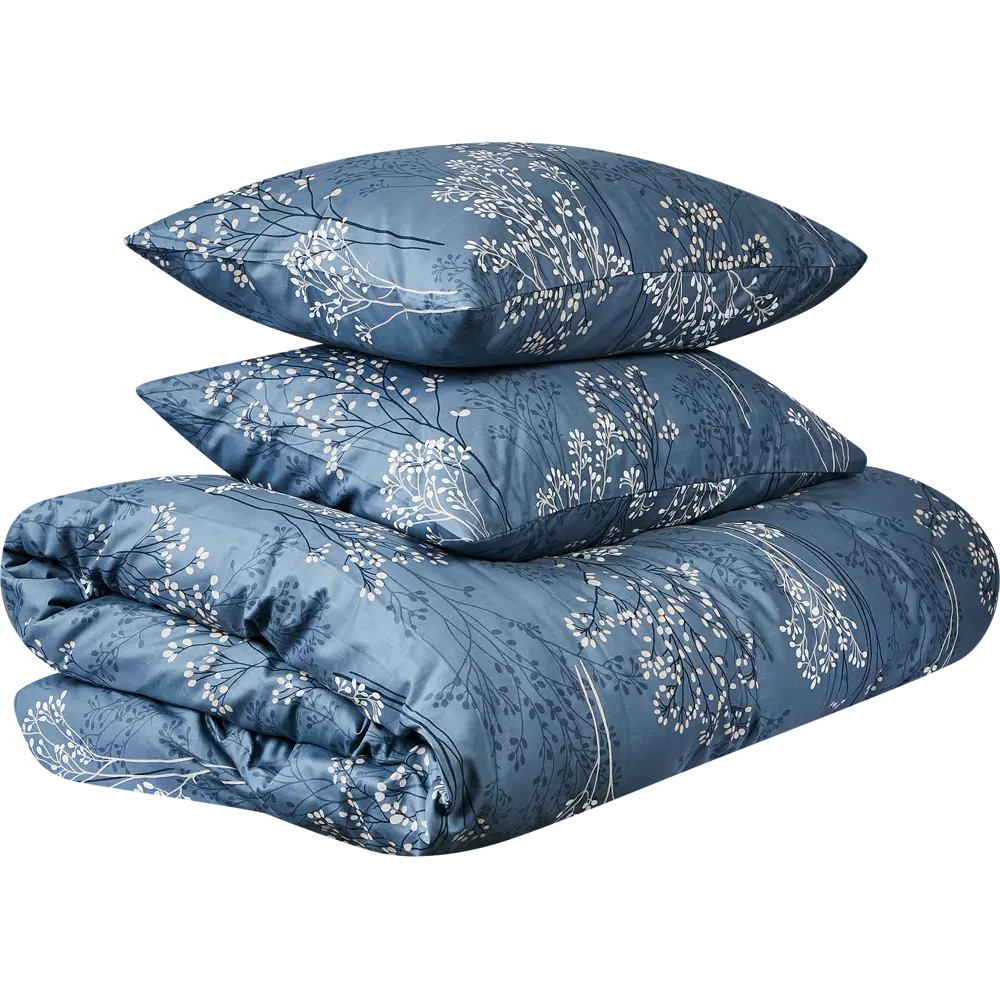 Комплект постельного белья Шуйские ситцы Дом снов Дианта евро бирюза STLM-2037680 - Вид №1