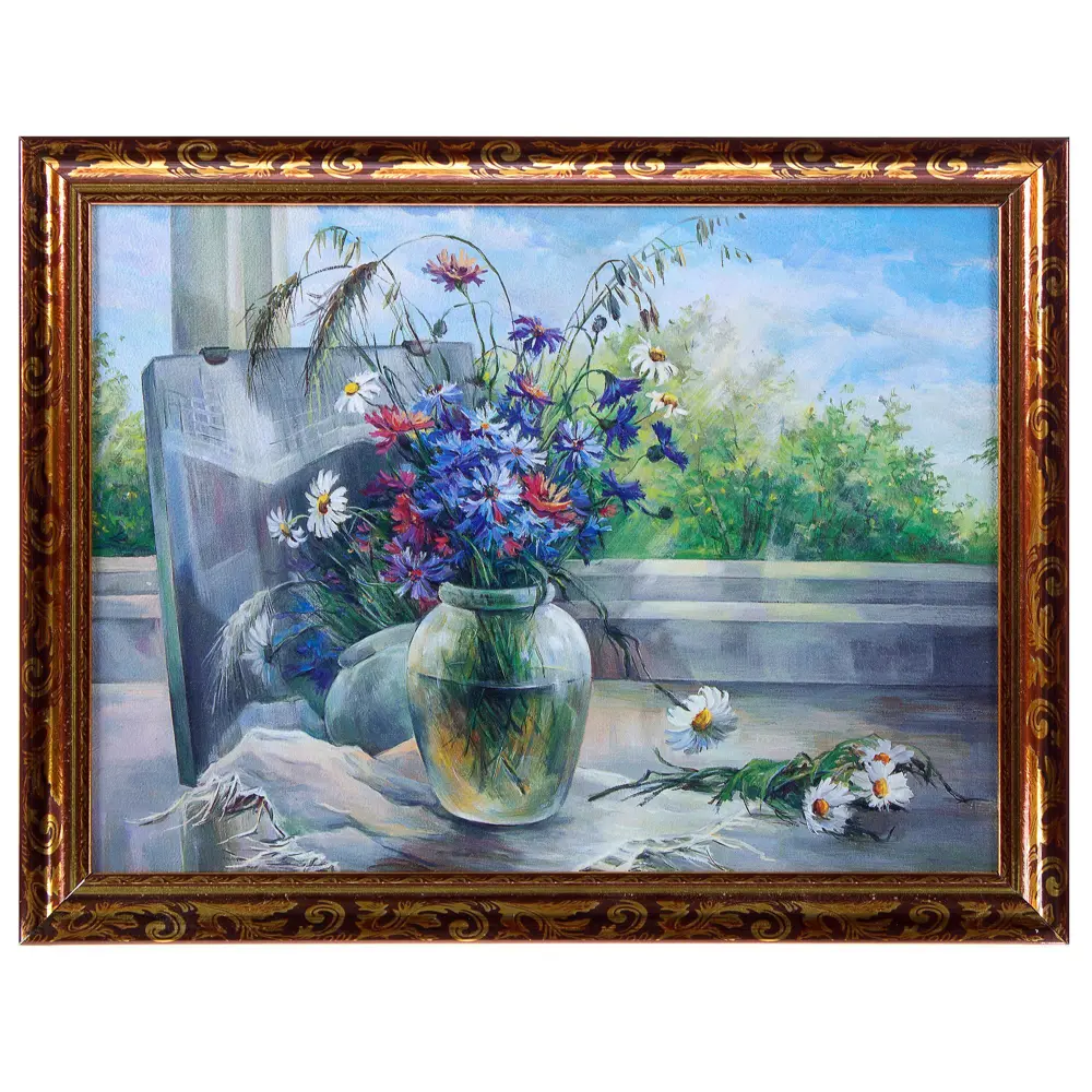 Постер в раме 30х40 см «Ваза у окна» Santreyd STLM-2102088