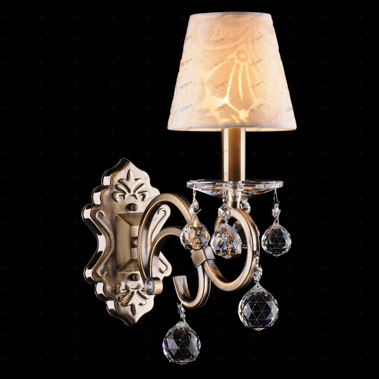 Бра настенное бронзовое Eurosvet 1448/1 Strotskis EUROSVET 1448 00-3927699 Бронза 