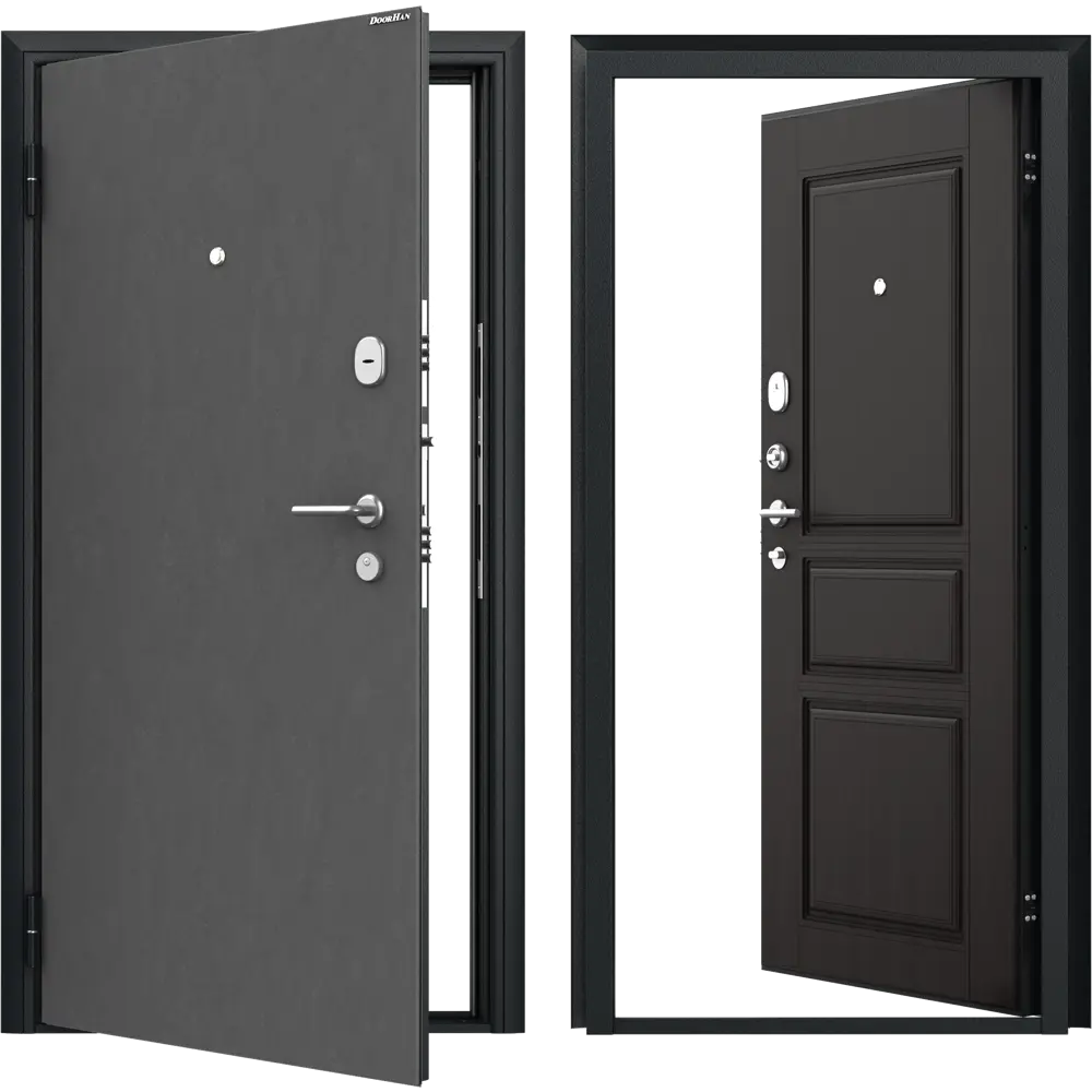 Дверь входная металлическая Премиум New 88x205 см левая венге классик DOORHAN STLM-2195674 - Вид №1