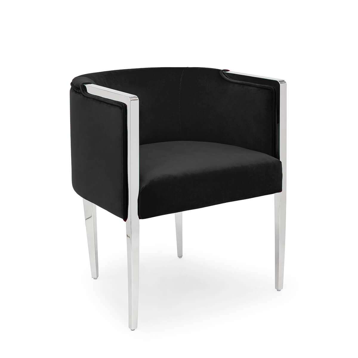 700417-93 ABHIKA СТУЛ GARDA ROUND BLACK/GOLD  - Вид №5