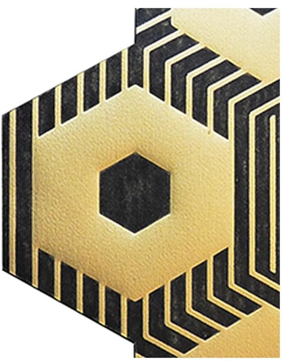 BEAUREGARD Узорчатая бумажная наклейка на стену Domino sun-id-1432249 - Вид №4