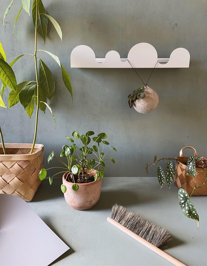 HIRO Настенная вешалка из окрашенной стали с полкой sun-id-1424515 - Вид №5