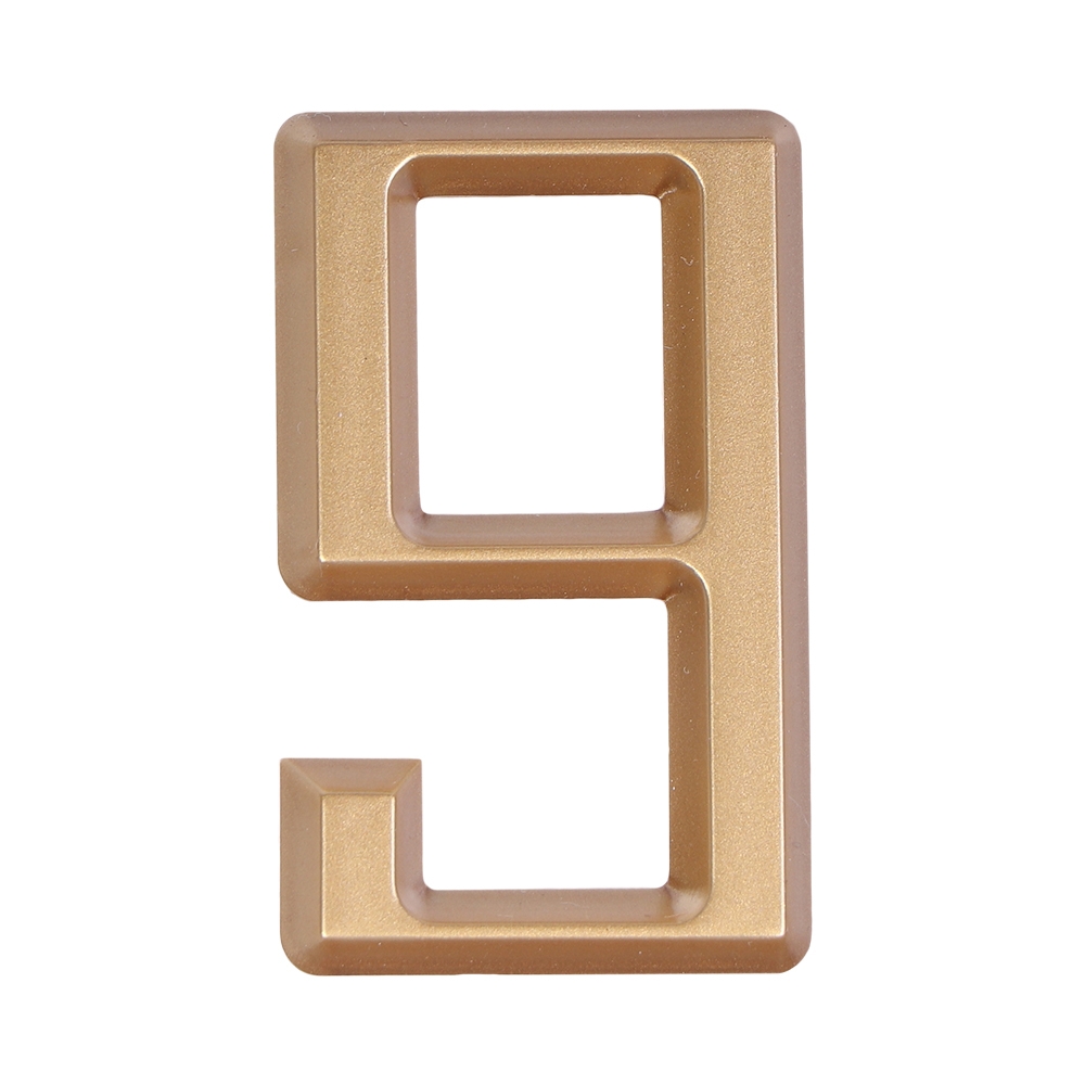Дверной номер  «9», 37х5х60 мм, золото LJPS0077 Public Steel Россия 