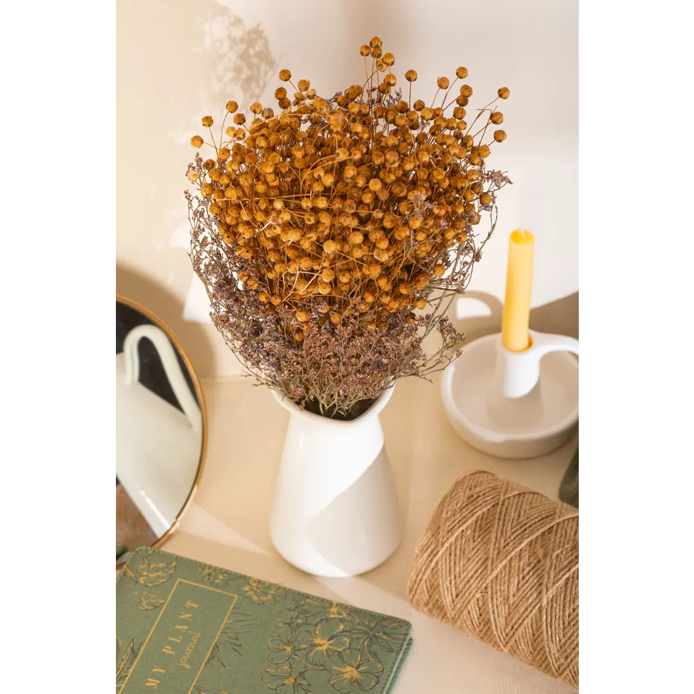 88778918 Изделие декоративное Букет льна 35 см STLM-0960815 Santreyd  - Вид №3