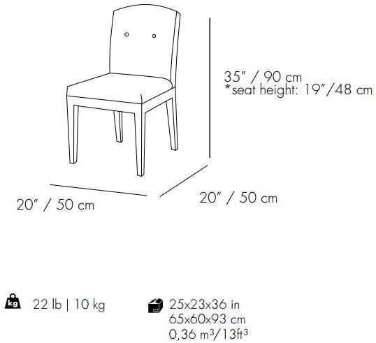 Mambo Unlimited Ideas Стул из мягкой ткани sun-id-1419554 - Вид №2
