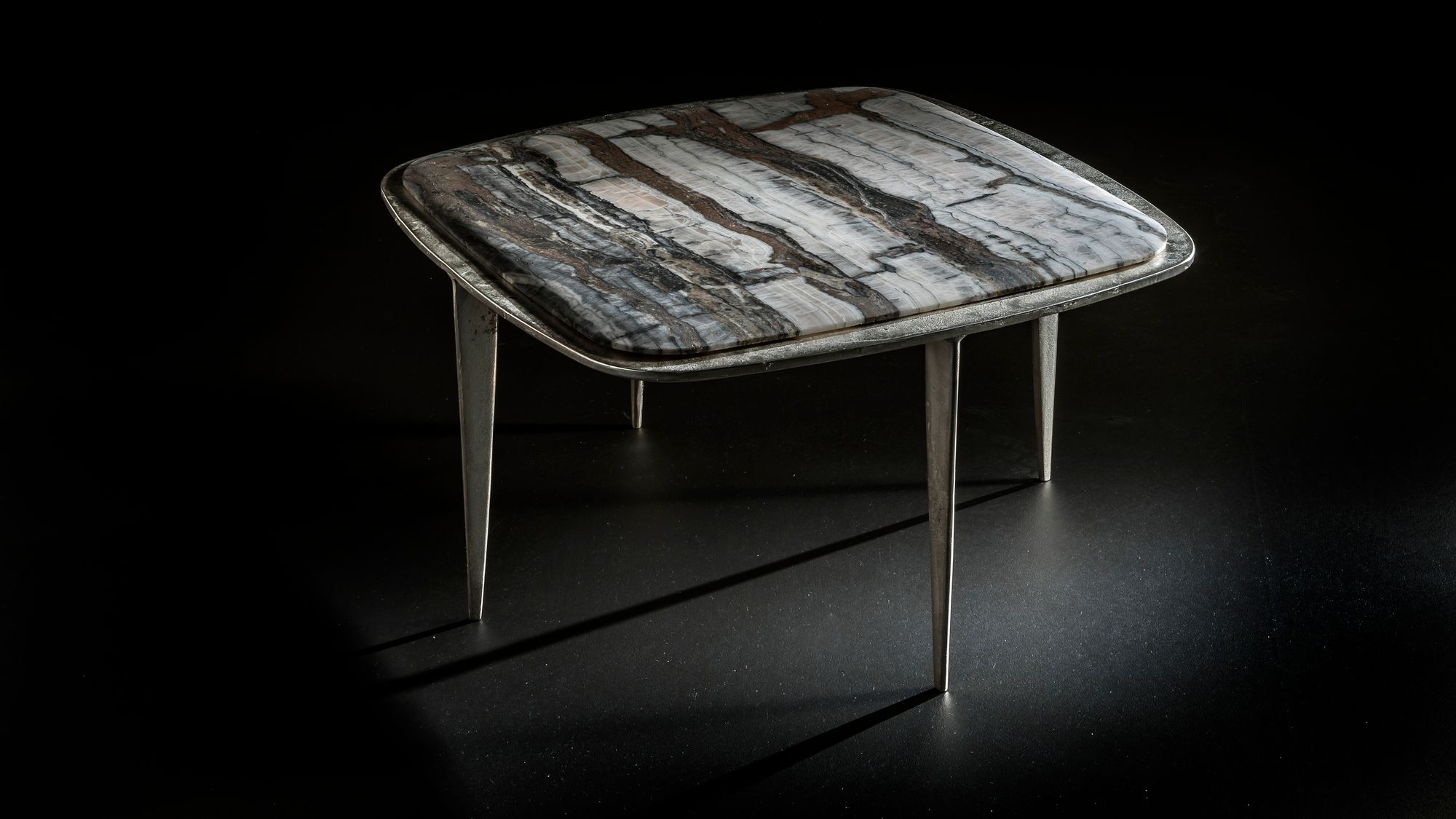 Квадратный журнальный столик из натурального камня Henge BIG BANG ARCH-00029748 - Вид №2