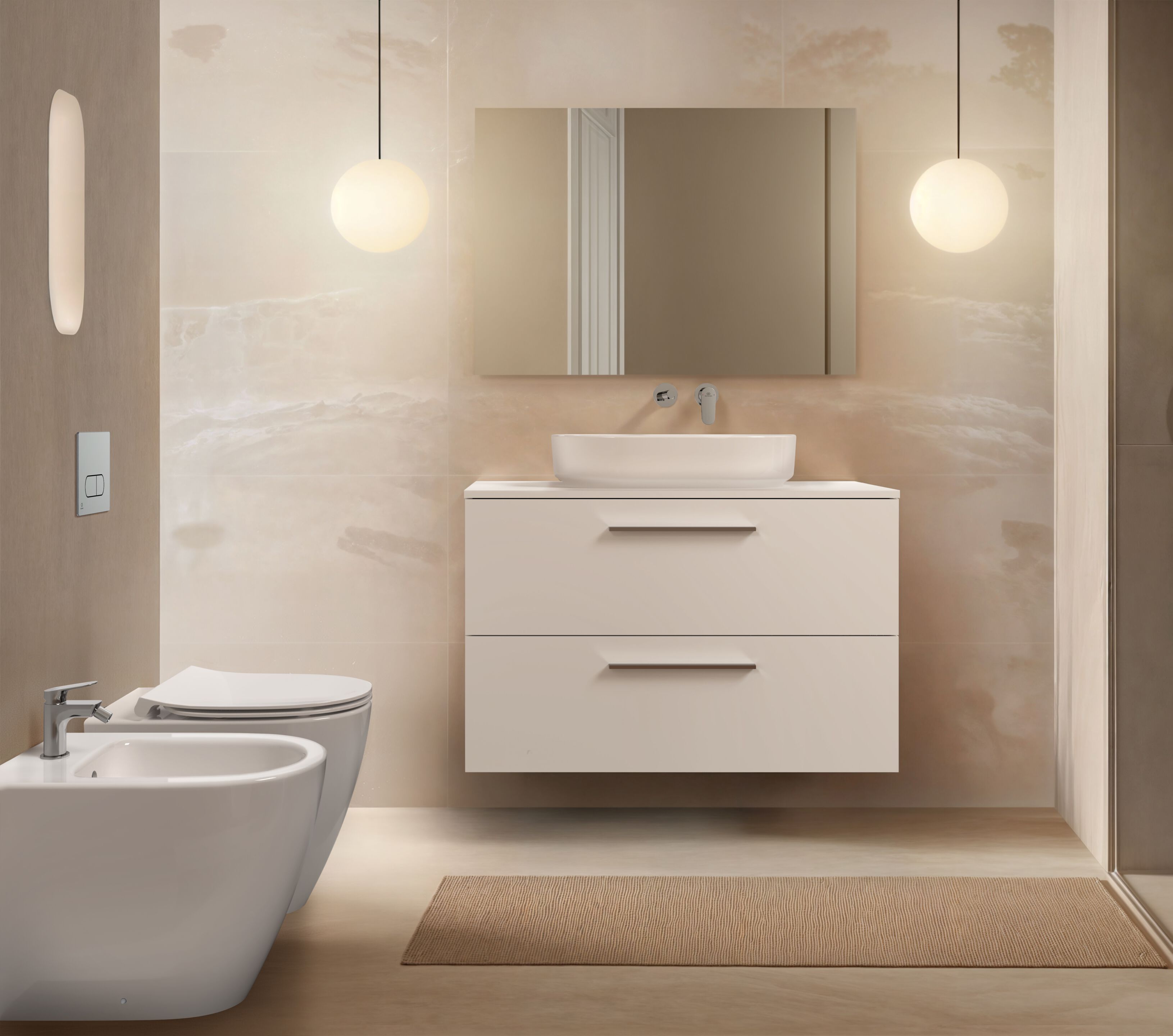 Однорычажный смеситель для биде с автоматическим сливом Ideal Standard Ceralife O ARCH-00042316 - Вид №4