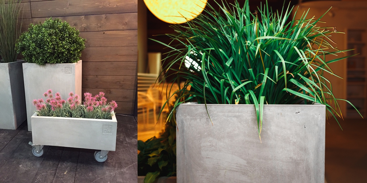 BetOn Горшок цветочный бетонный 500*500 ГОРШКИ ИЗ ФИБРОБЕТОНА CP101В - Вид №1