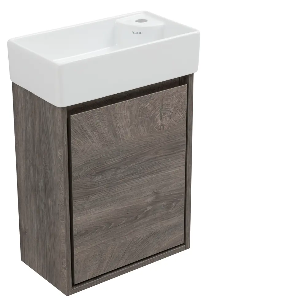 Тумба под раковину KONSENSA Мокка 2.0 подвесная 45 см цвет серый дуб STLM-2026066 - Вид №7