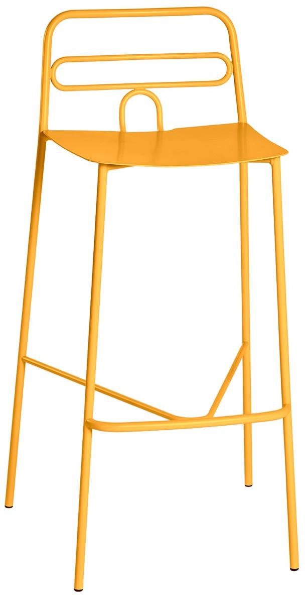 CaStil Табурет металлический со спинкой и подставкой для ног Dida Dida sg - Вид №2