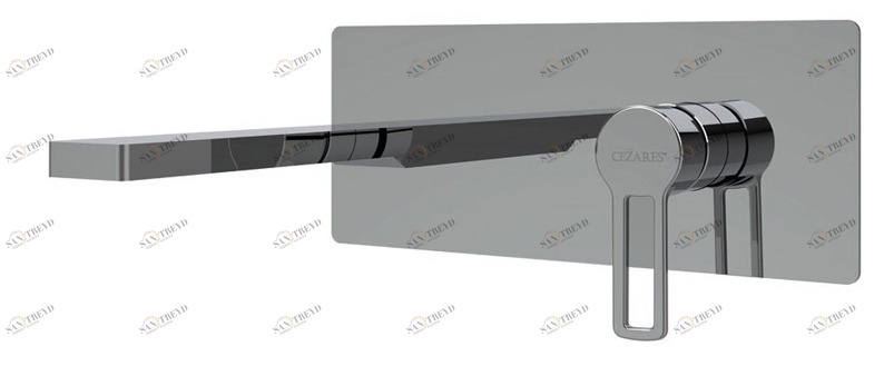 Смеситель для раковины встраиваемый однорычажный, излив 20 см CEZARES FUOCO-BLI-20-01