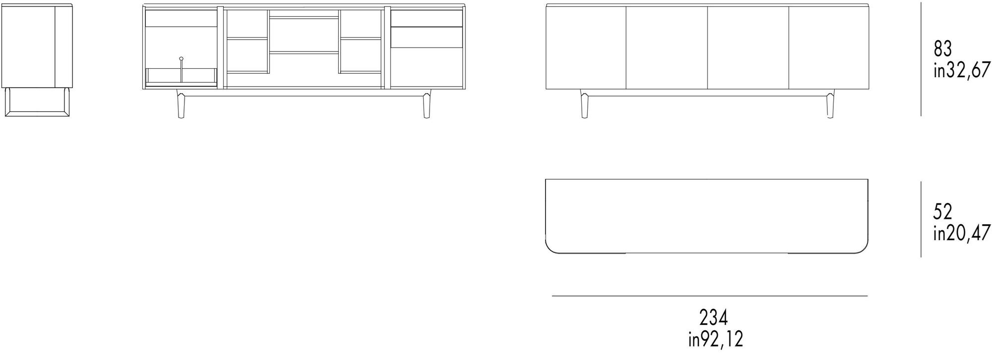 Grilli Комод с распашными дверцами York 711601 - Вид №5