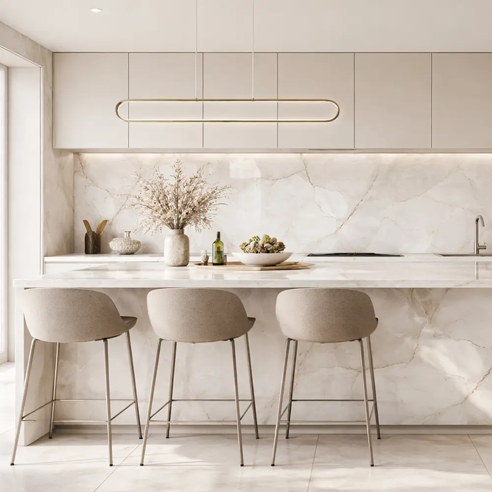 Глазурованный керамогранит Abgres Onix Mapple 60x120 см 1.44 м² глянцевый цвет бежевый Santreyd STLM-2120748 - Вид №3