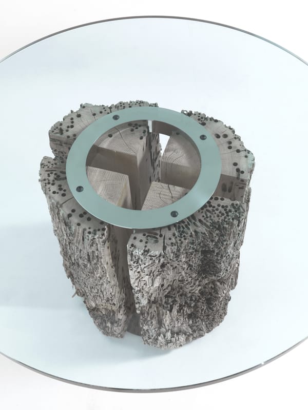 Круглый стеклянный журнальный столик Riva 1920 Briccole ARCH-00047039 - Вид №1