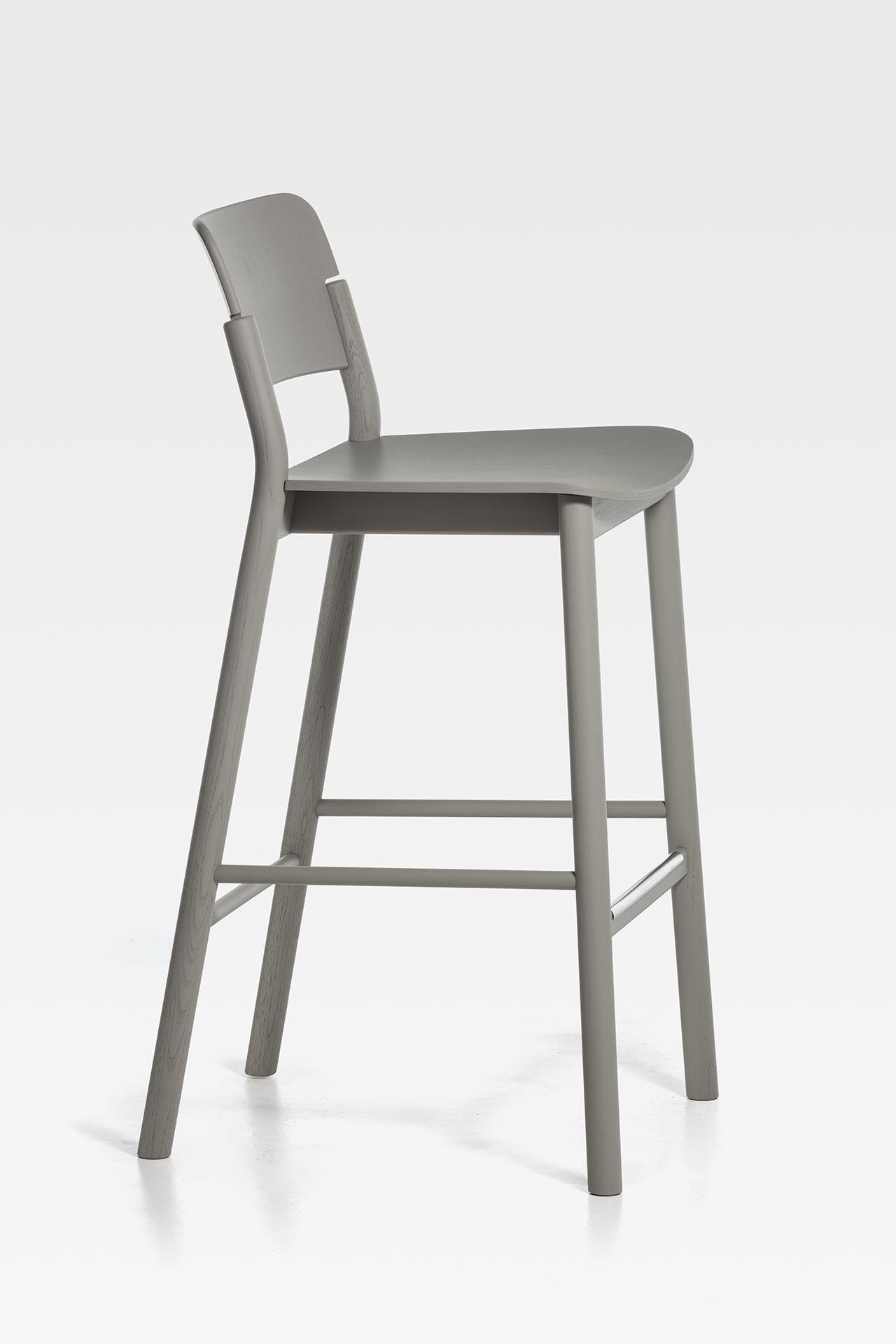 Высокий стул из ясеня с подставкой для ног SIPA ARCH-00124886 - Вид №12