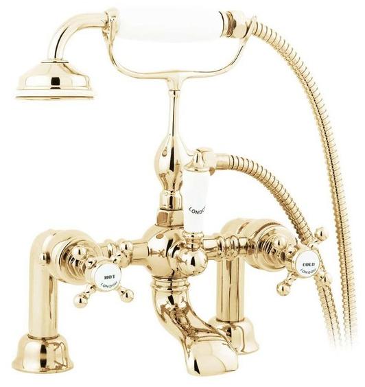 Gentry Home Смеситель на край ванны из латуни с ручным душем Mayfair sun-id-1436706 - Вид №1