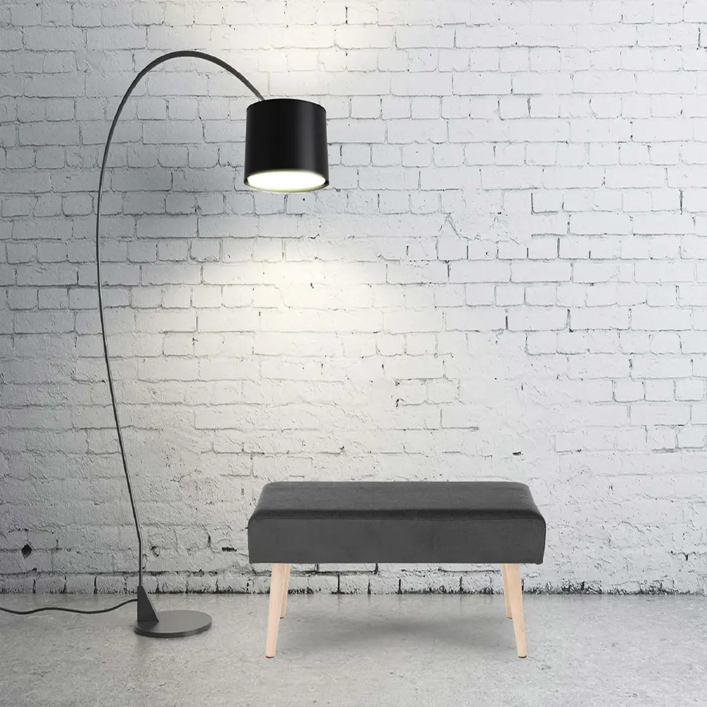 Банкетка велюр Seasons Остин серый 70x35x37.5 см STLM-2179949 - Вид №5