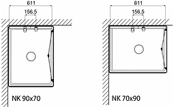 651593 Ванна IFO Caribia с половинной передней частью, Complete NK VS 900 x 900  - Вид №2