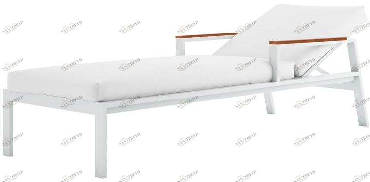 GANDIABLASCO Лежащий лежак из термолакированного алюминия с подлокотниками Timeless sun-id-1418411