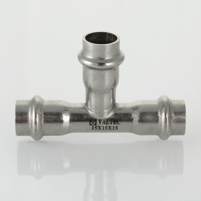 VTi.931.I.151215 Фитинг из нержавеющей стали – пресс-тройник Valtec 15 x 12 x 15 мм  - Вид №8
