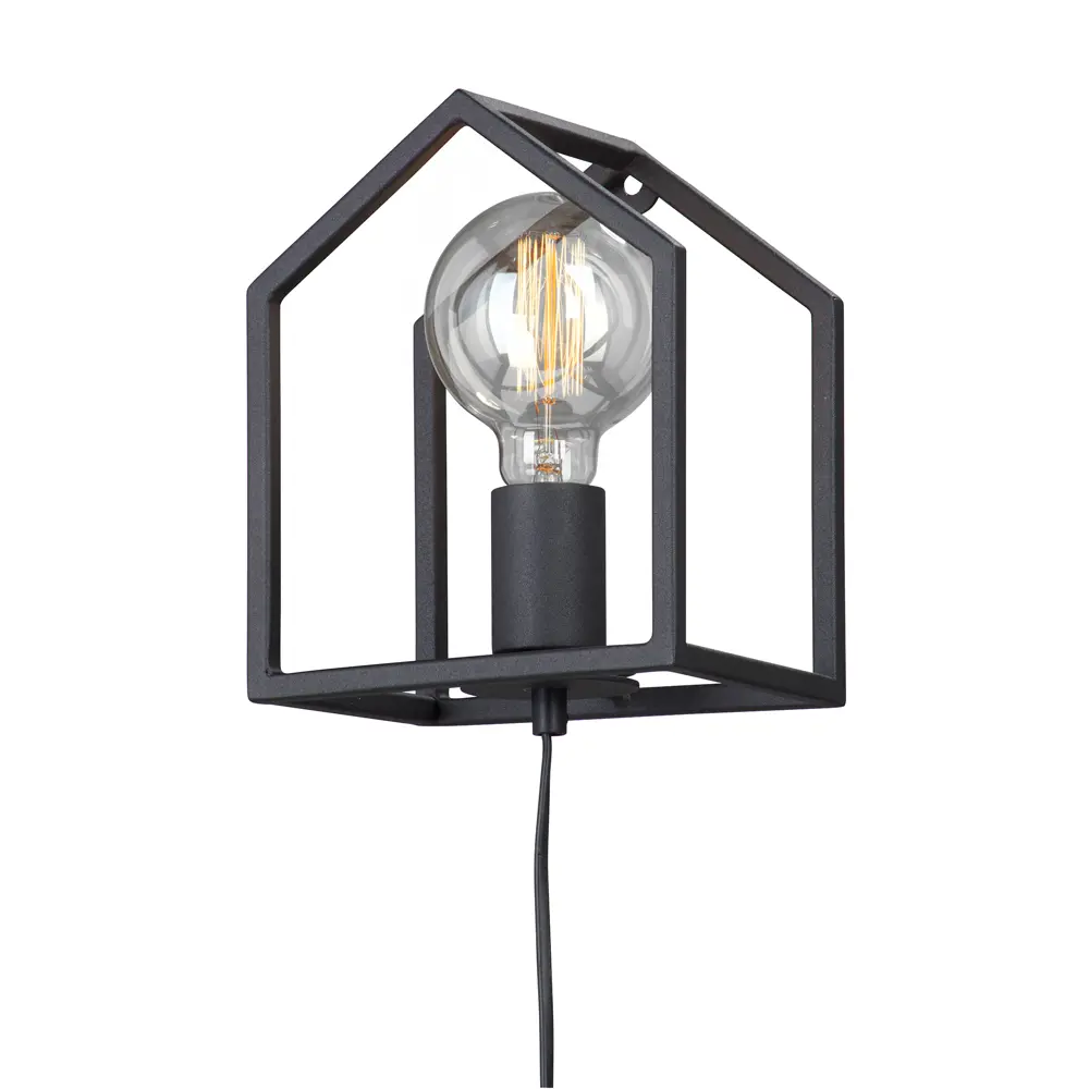 Настенный светильник «Домик», цвет чёрный Vitaluce STLM-2154652