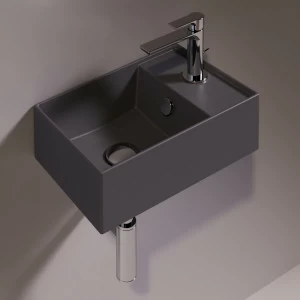 AG40ANTRACITEMATT Подвесная раковина настенная прямоугольная Simas Agile черная