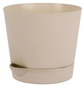 204-4 Горшок д/цветов с поддоном Le Parterre d=19.5 2.8л. Бежевый Цветочная коллекция