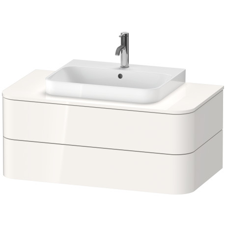 HP496108080 Подвесная раковина настенная овальная Duravit Happy D.2 Plus белая - Вид №1
