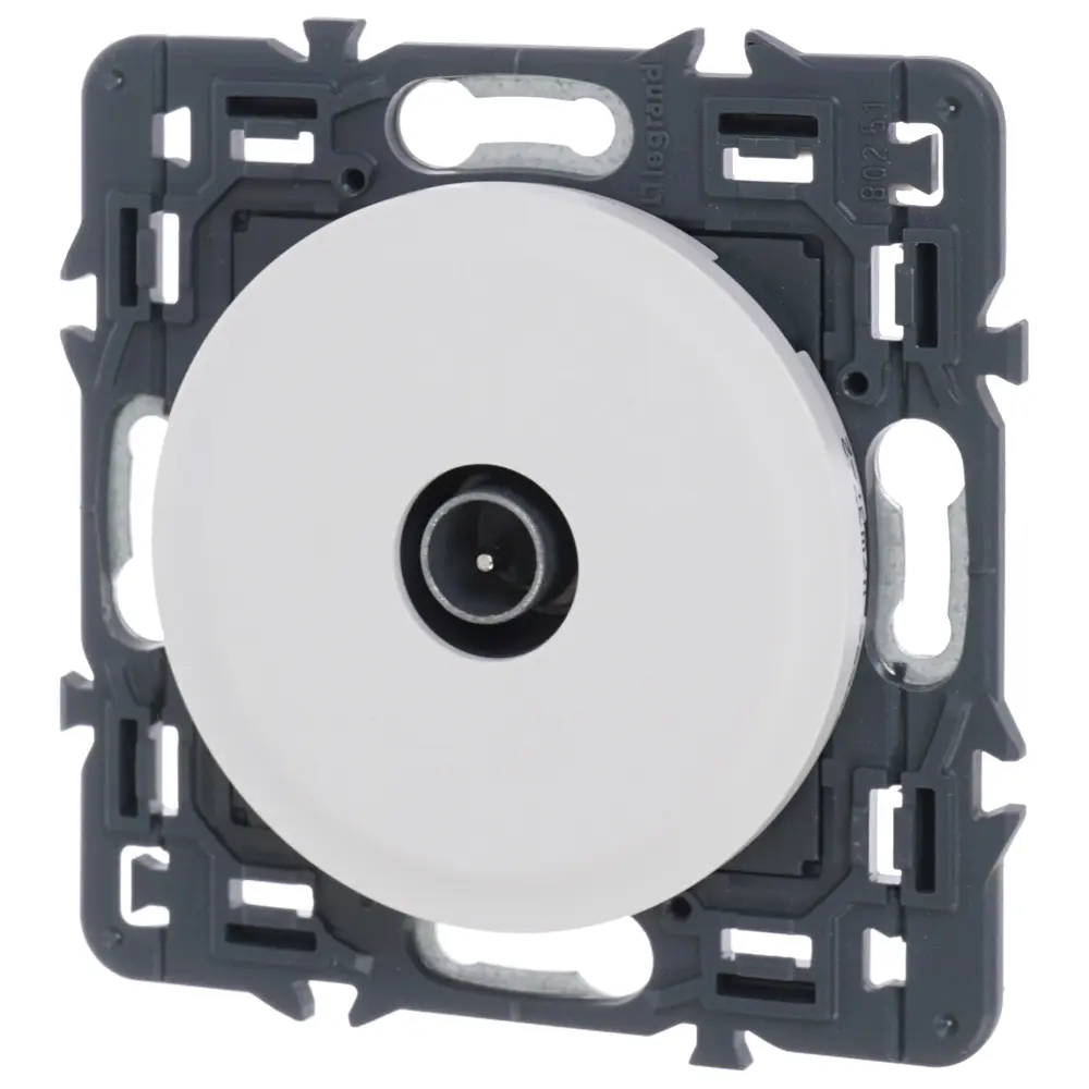 ТВ-розетка Legrand Celiane, проходная, цвет белый STLM-2128165