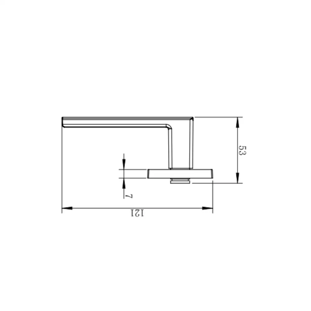 Дверная ручка на розетке KREAFORTA Бира без запирания цвет никель STLM-2158675 - Вид №5