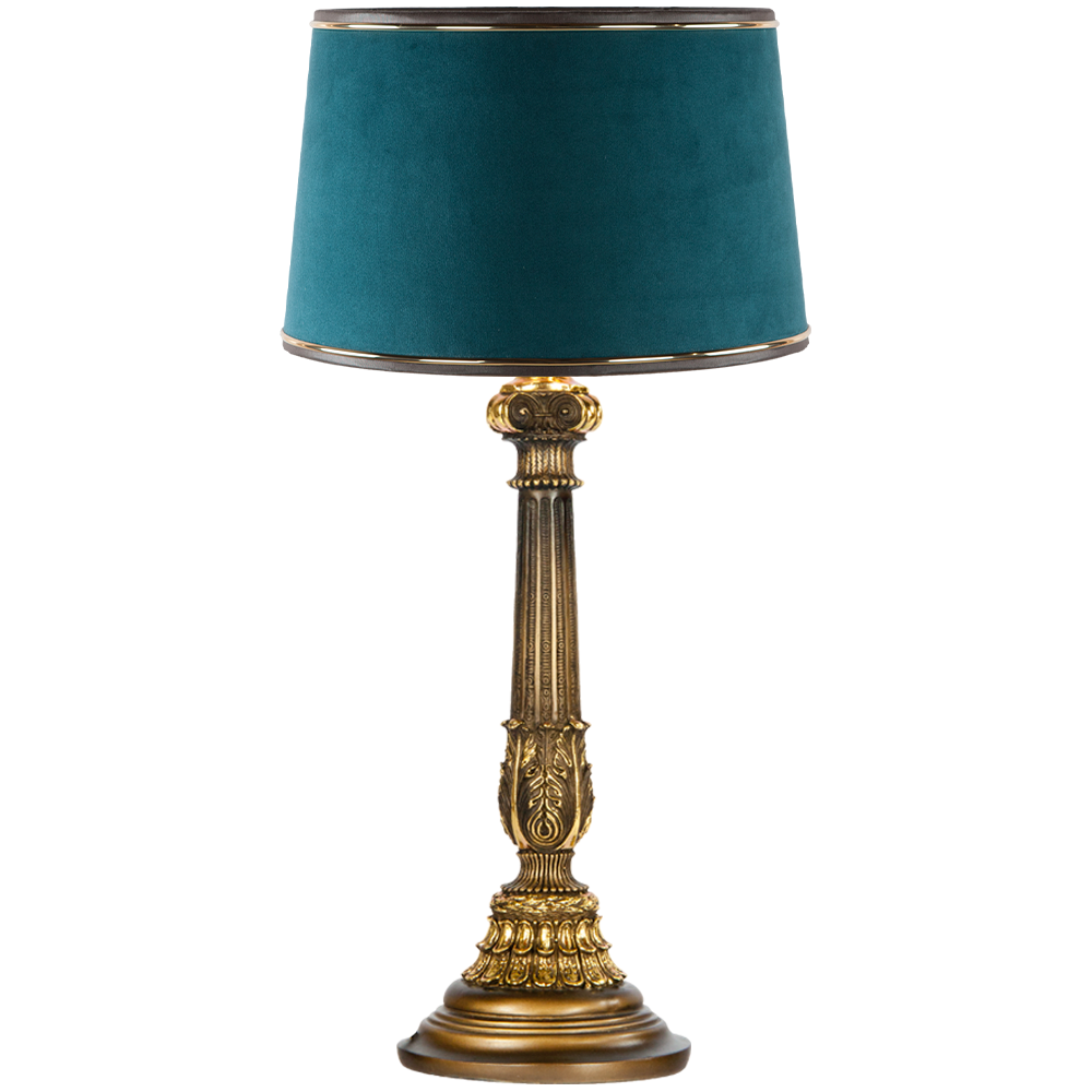 32022,34057 Настольная лампа Колонна Испанская Бронза Тюссо Мурена BOGACHO 4627138210994, 4627138151129